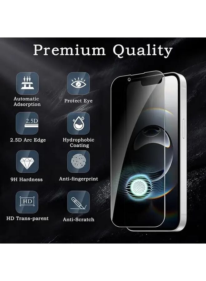 iPhone 15 8in1 Privacy Screen Protector Tempered Glass Full Cover Camera Lens Film HD - Image 3